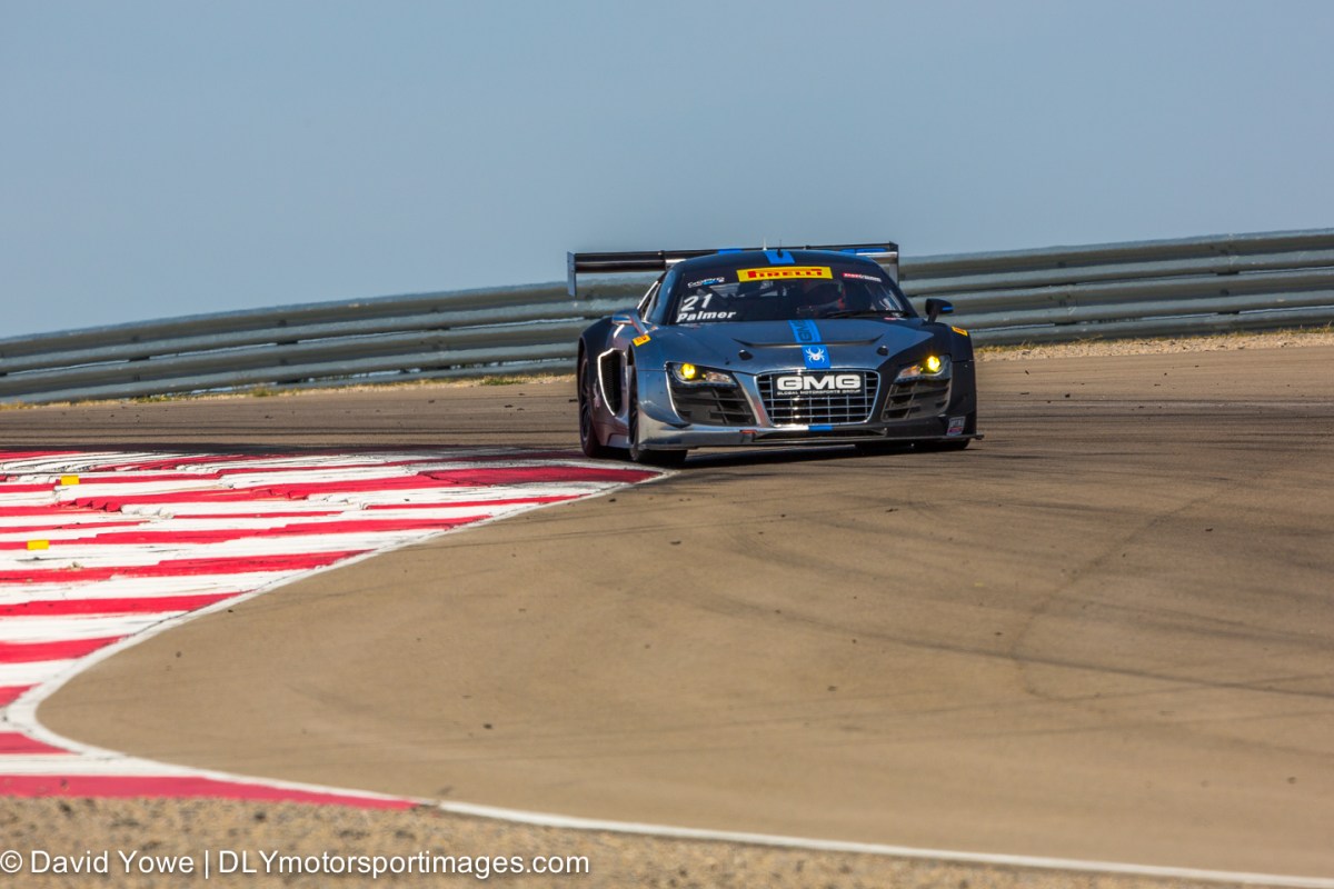 #2 CRP Racing Audi R8 LMS Ultra)#21 Global Motorsports Group Audi R8)