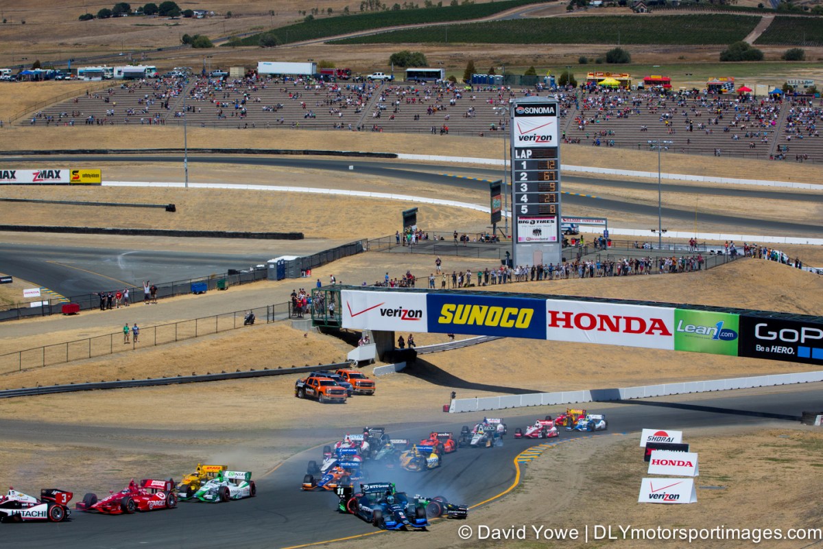 2014 Sonoma (Race start crash)